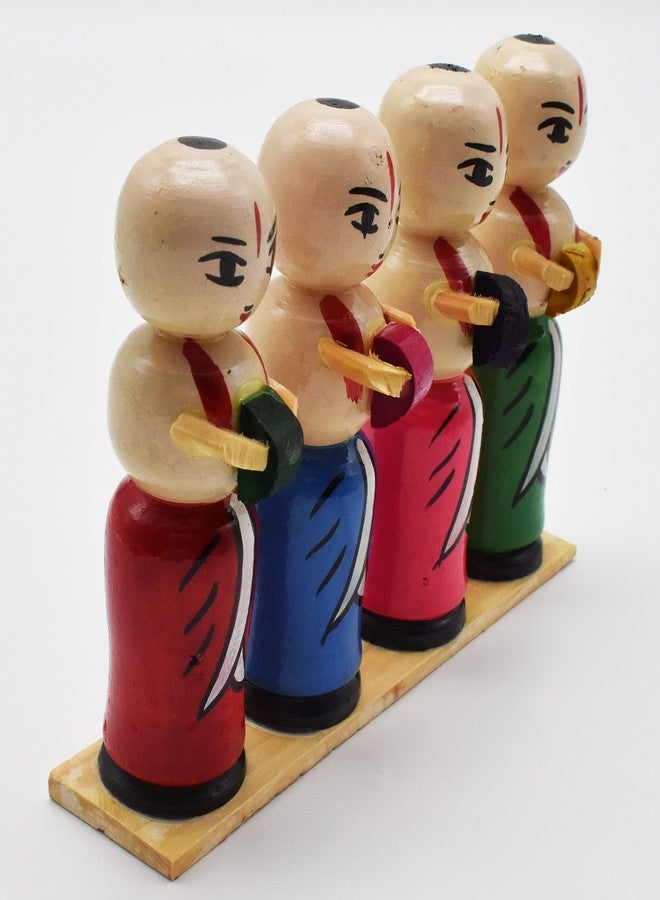 justhandmade Wooden Musical Band Set | Golu Bommai | Home Decor Showpiece | Gift (JHMMBS103) - Image 4